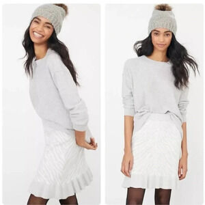 Dolan Zebra Knit Ruffled Left Coast Skirt